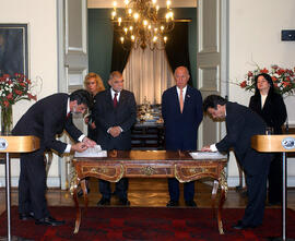 Almuerzo en Honor del Presidente de Croacia y Firma de Acuerdos