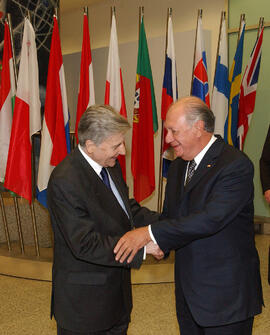 Presidente Lagos Visita Banco Central Europeo