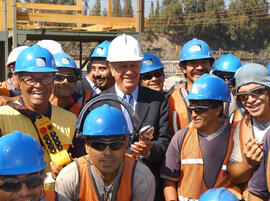 Visita Inspectiva a Obras de la Línea 4 del Metro