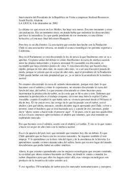 Intervención del Presidente de la República en Visita a empresas Seafood Resources South Pacific ...