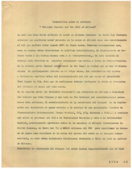 External factors and the fall of Allende. Artículo