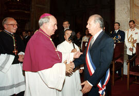 Presidente Ricardo Lagos asiste al Te Deum Ecuménico oficiado en la Catedral Metropolitana de San...