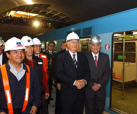 Visita obras de extensión de Línea 2 al Sur