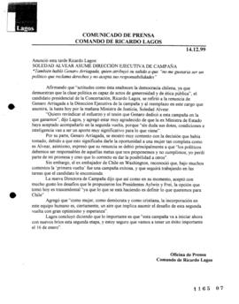 Soledad Alvear asume dirección ejecutiva de campaña. Anunció esta tarde Ricardo Lagos