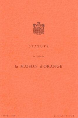 Statuts de l'Ordre de la Maison d'Orange