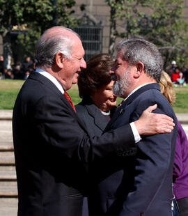 Honores a Los Presidentes de Chile y Brasil