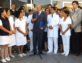 Visita obras de ampliación del Hospital Juan Noé Crevani, Arica