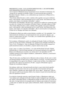 Misa en memoria del Ex Presidente Allende
