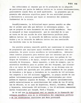 Documento de trabajo sobre posiciones de América Latina frente a crisis Centroamericana