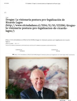 Drogas: la visionaria postura pro-legalización de Ricardo Lagos