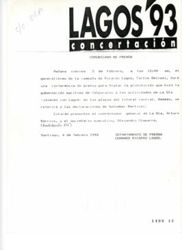 Comunicado de Prensa relativo a Prohibición de Gobernación Marítima de Valparaíso a Actividades d...