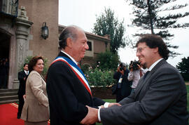 Presidente Ricardo Lagos en el Palacio Cerro Castillo