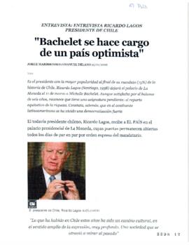 Bachelet se hace cargo de un país optimista. Entrevista a Presidente de la República