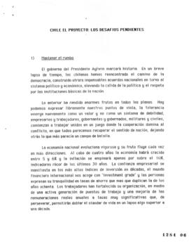 Chile El Proyecto Los Desafíos Pendientes