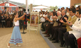 Inauguración del Consultorio de Salud, El Melón en Nogales