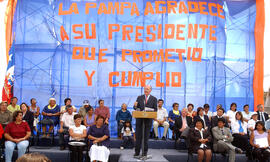 Inauguración de 2.384 sitios urbanizados, La Pampa